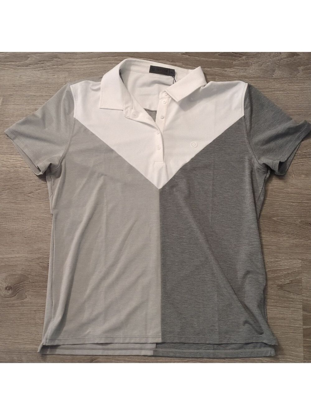 G/fore Colour Block V Melange Tech Jersey Golf Polo 2023 size XL